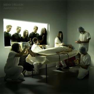 a chirurgical situation, with the band, the band looking at thought a window.