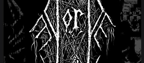 a b&w black-metal style logo