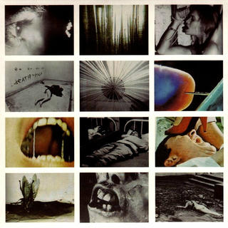 a patchwork of screenshots from old horror movies