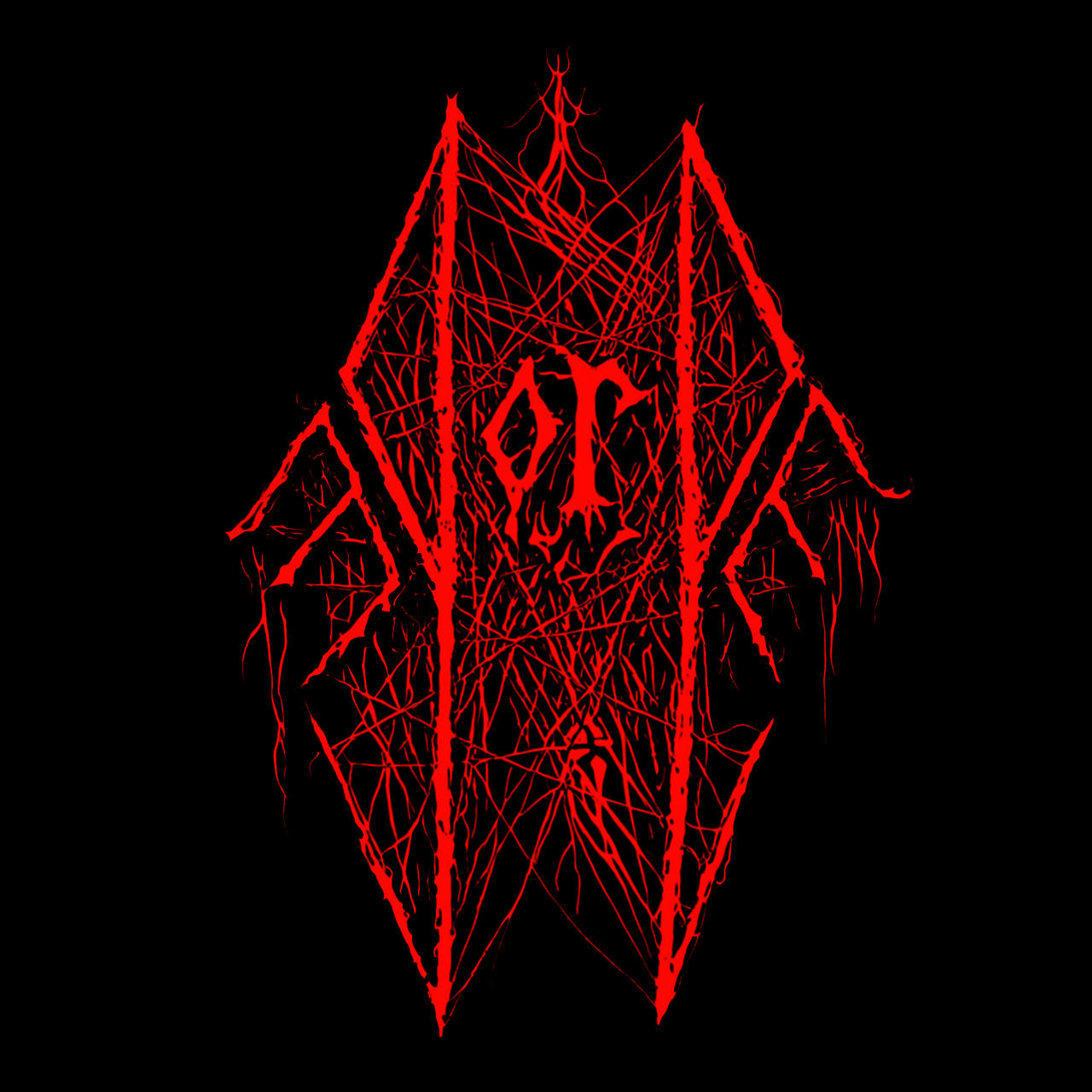 a black-metal style egorge logo